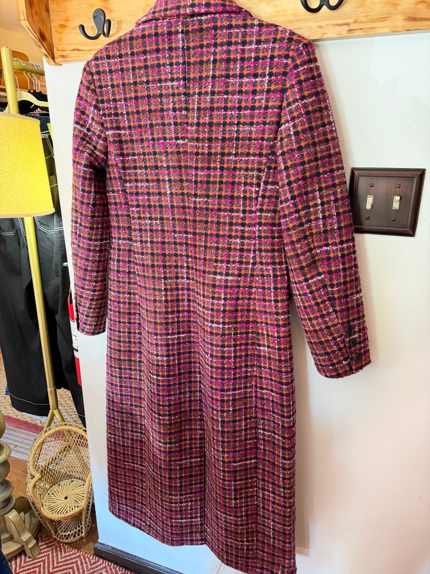 Avec Les Filles | Tweed Maxi Coat Boucle, S/P