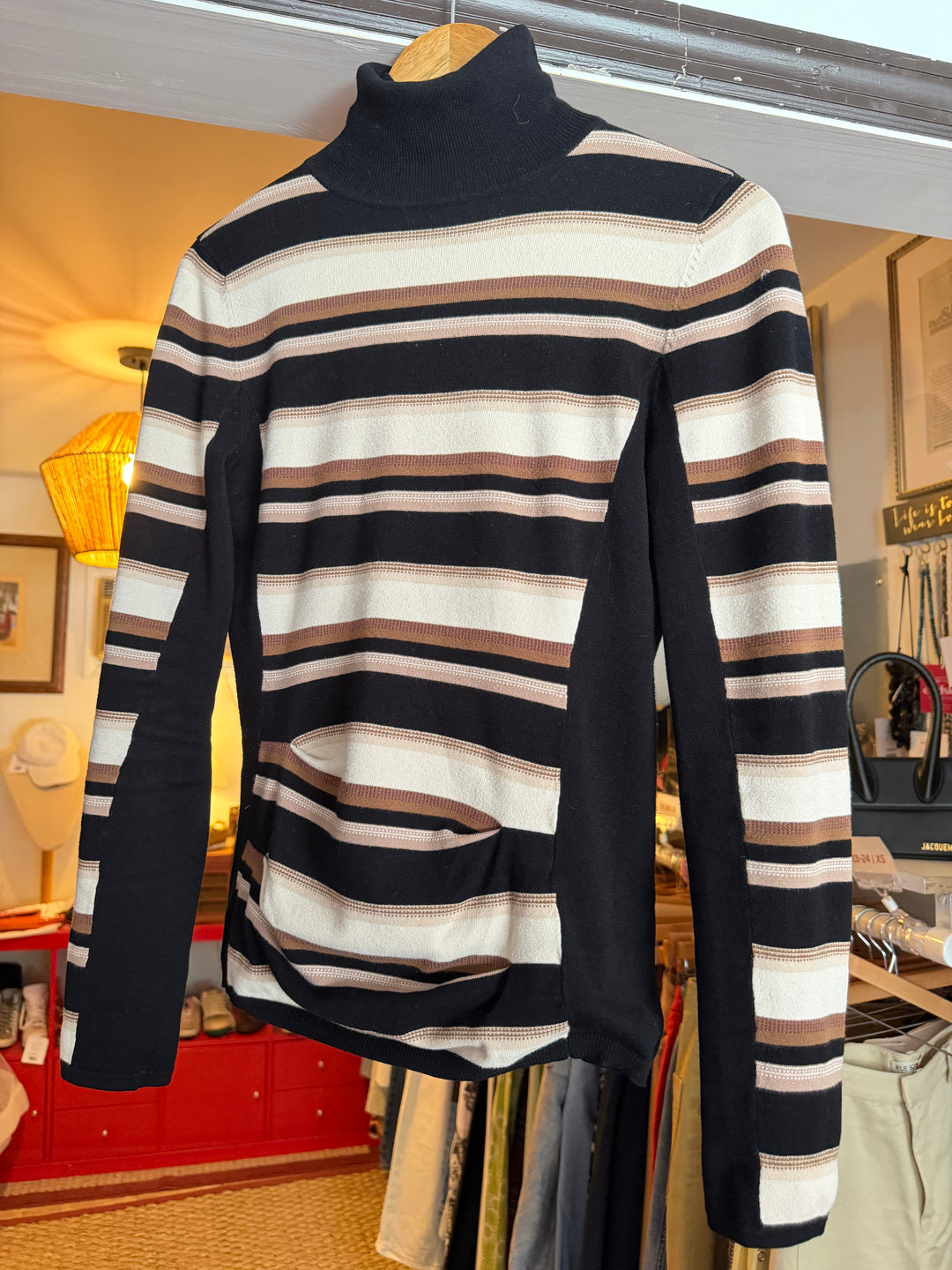 Karen Millen | Turtleneck Striped Sweater, 3