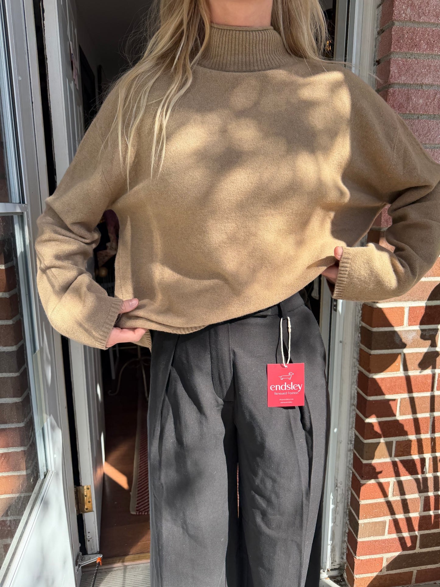 Jenni Kayne | Desert Taupe Chalet Sweater, XS