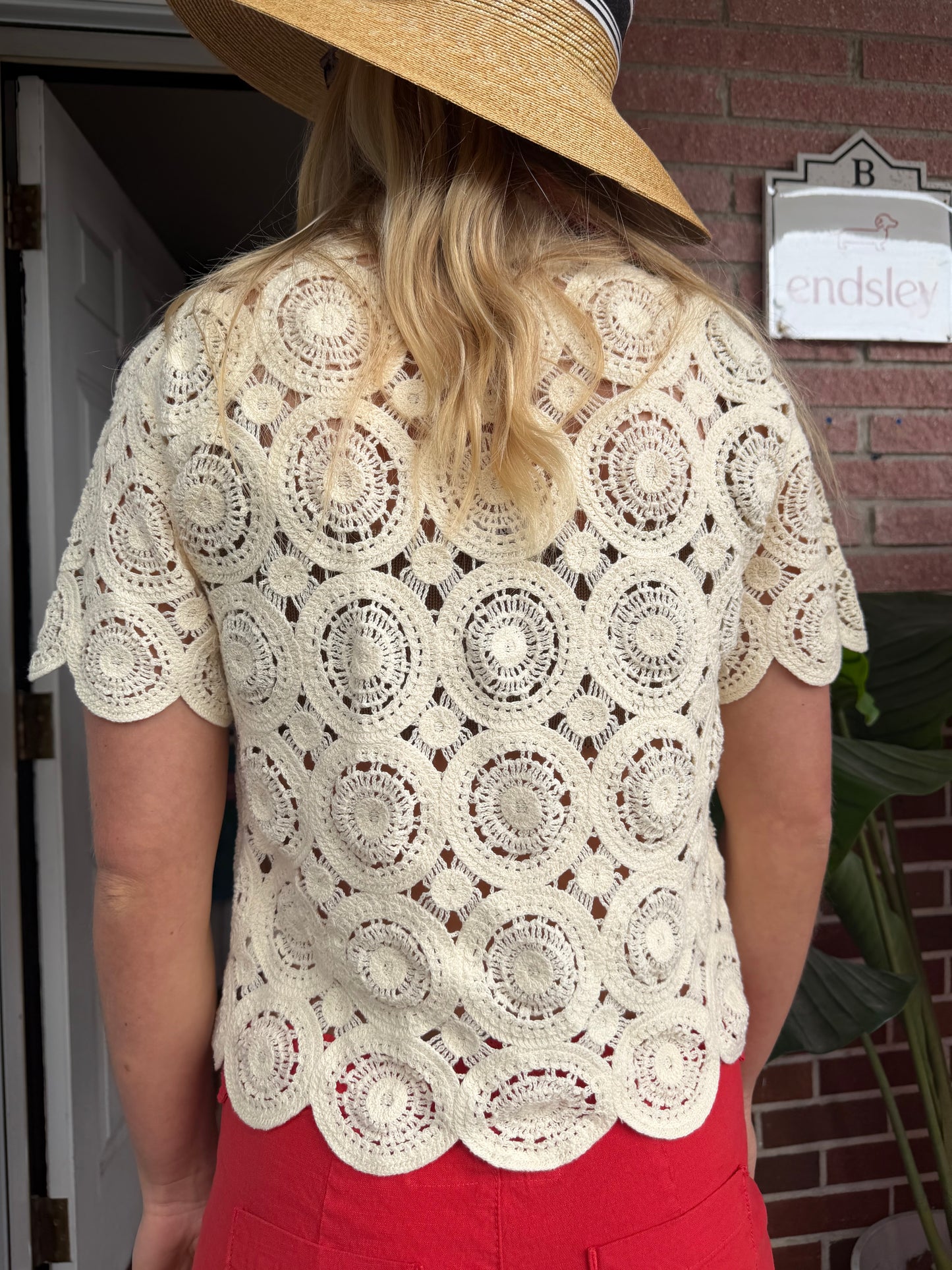 Le Bop | Crochet Polo + Short Set , XS / S