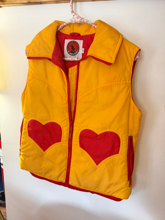 White Stag | 1970s/80s Vintage Heart Puffer, S