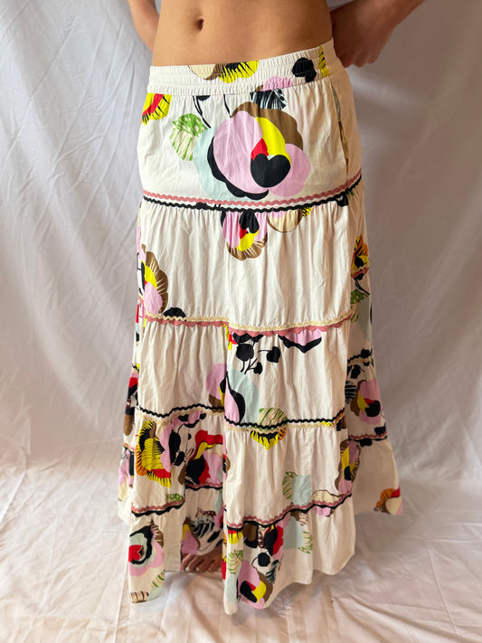 Zara | Printed Maxi Skirt, XS