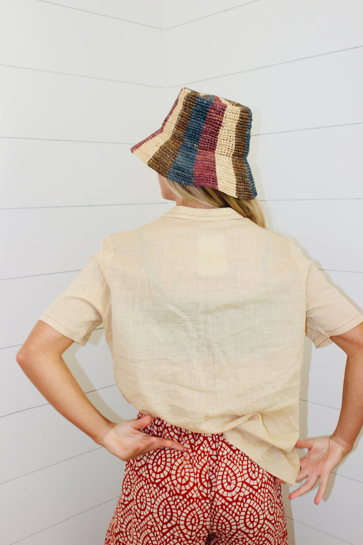 Vintage Linen Button Down