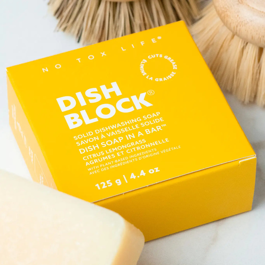 Dish Block® Solid Dish Soap Bar - Citrus Lemongrass - No Tox Life