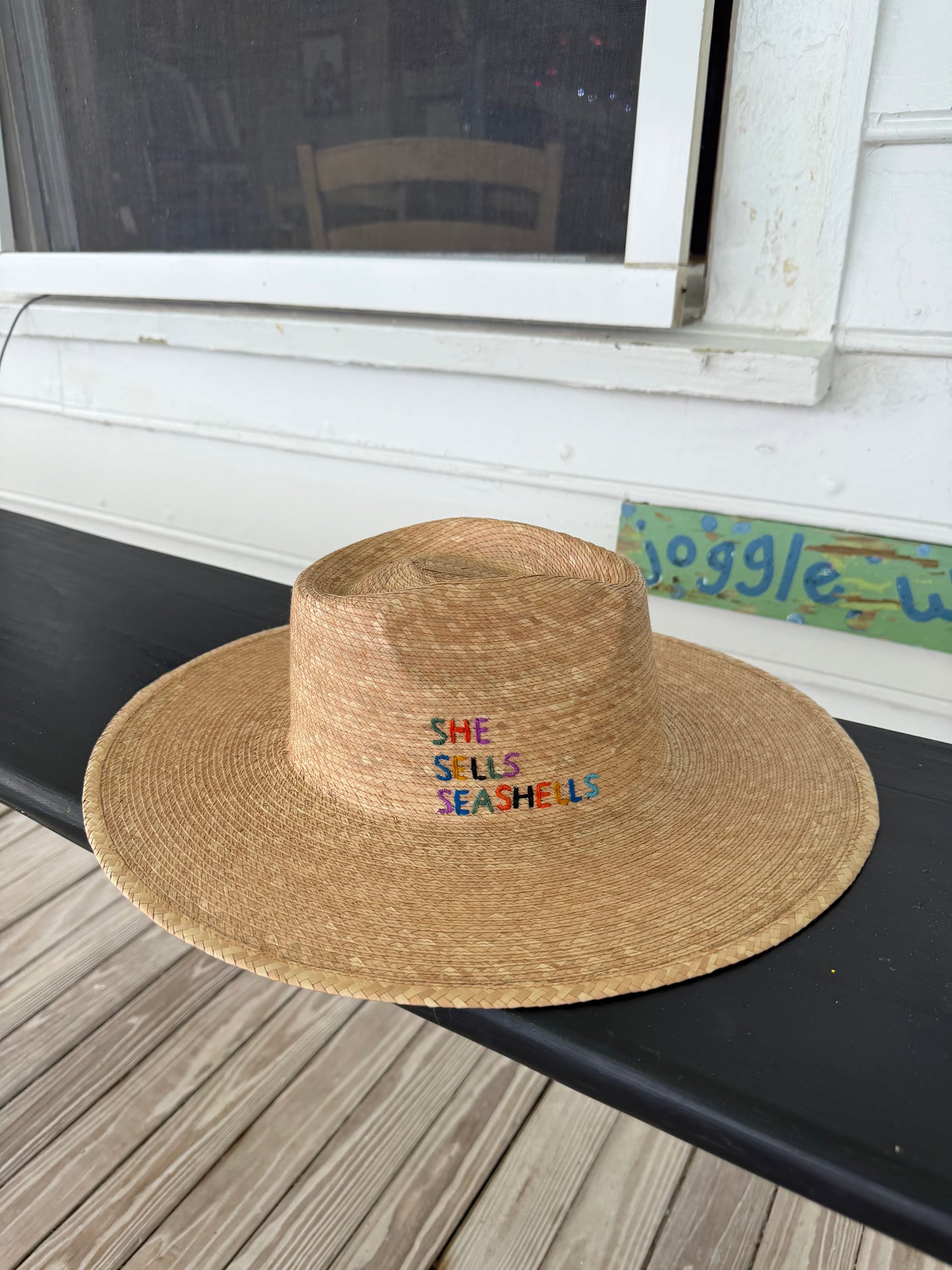 Sunshine Tienda | "She Sells Seashells" Palm Hat, XS/S