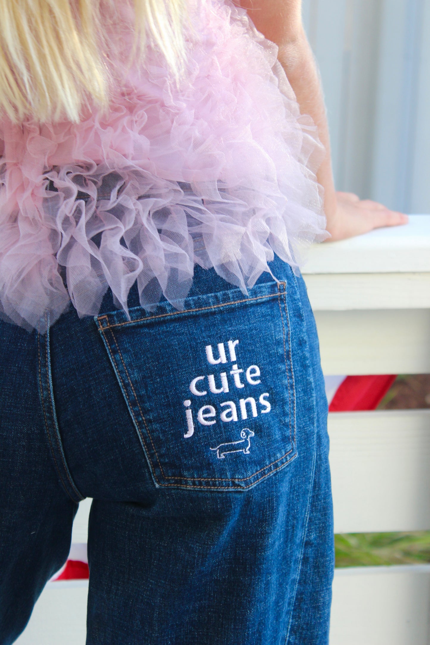 Endsley | "Ur Cute Jeans" Barrel Jeans, 4