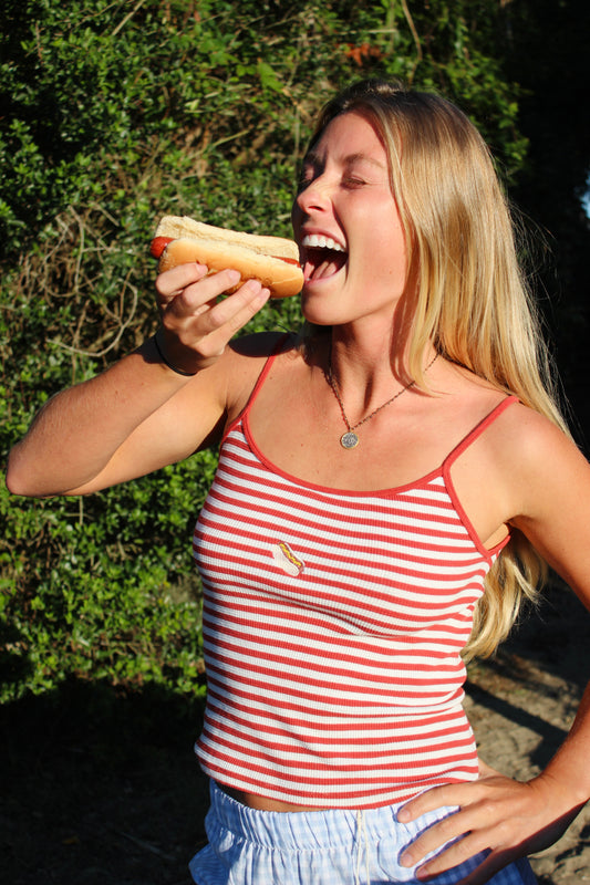 Endsley | Hotdog Striped Tank, XS/S