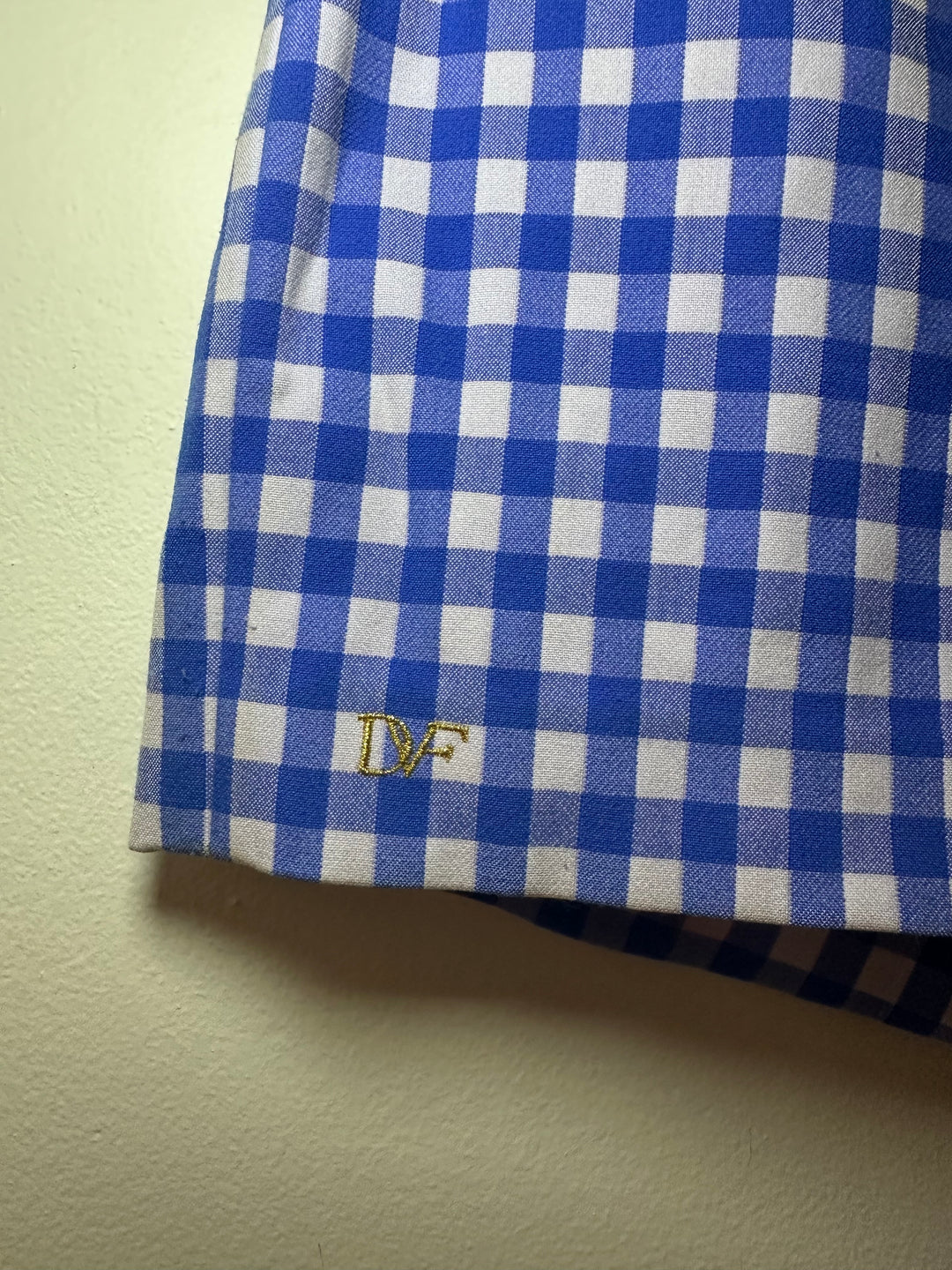 DianeVonFurstenburg | Blue Gingham Shorts