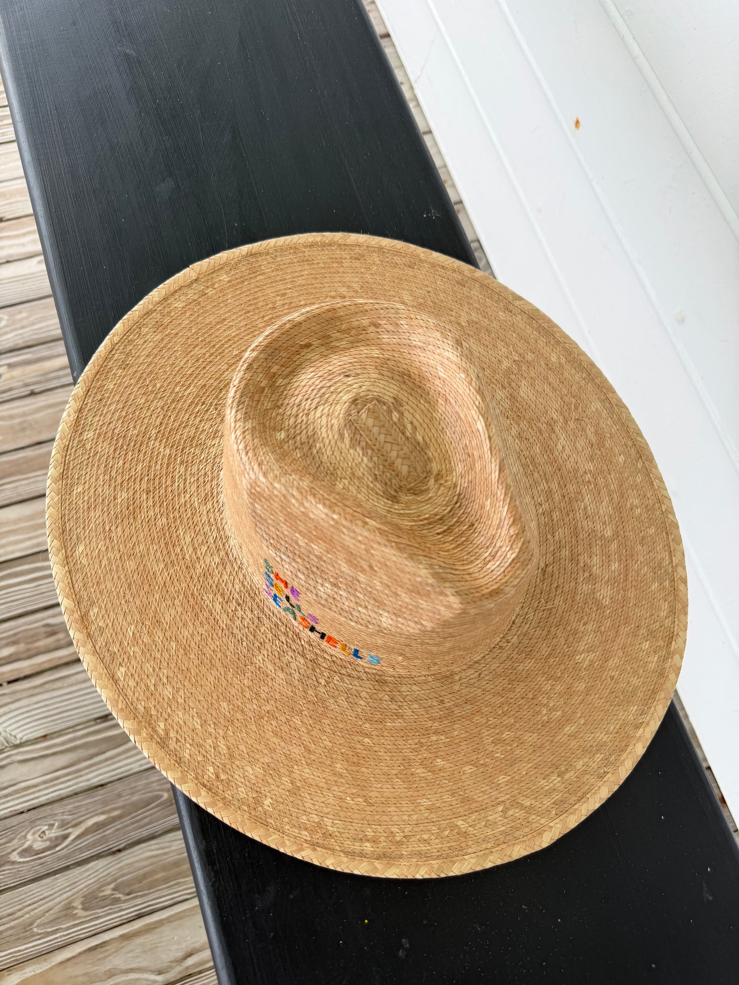 Sunshine Tienda | "She Sells Seashells" Palm Hat, XS/S