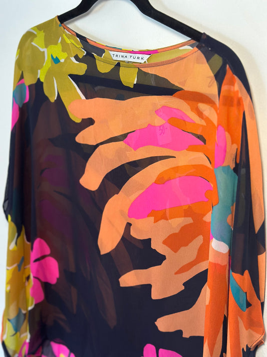 Trina Turk | Sheer Abstract Print Chiffon