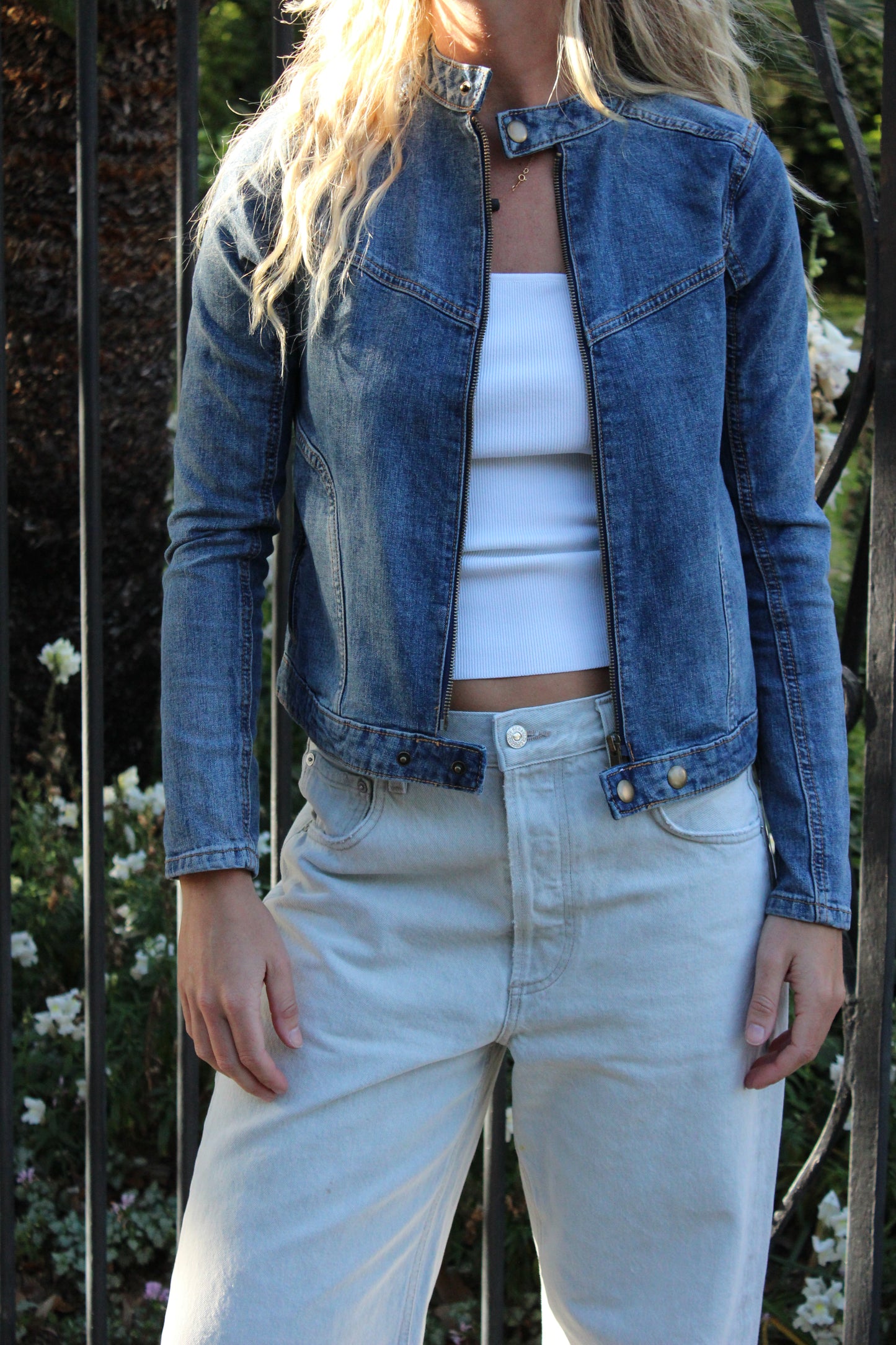 Wild Fable | Jean Zip Up Jacket, XXS