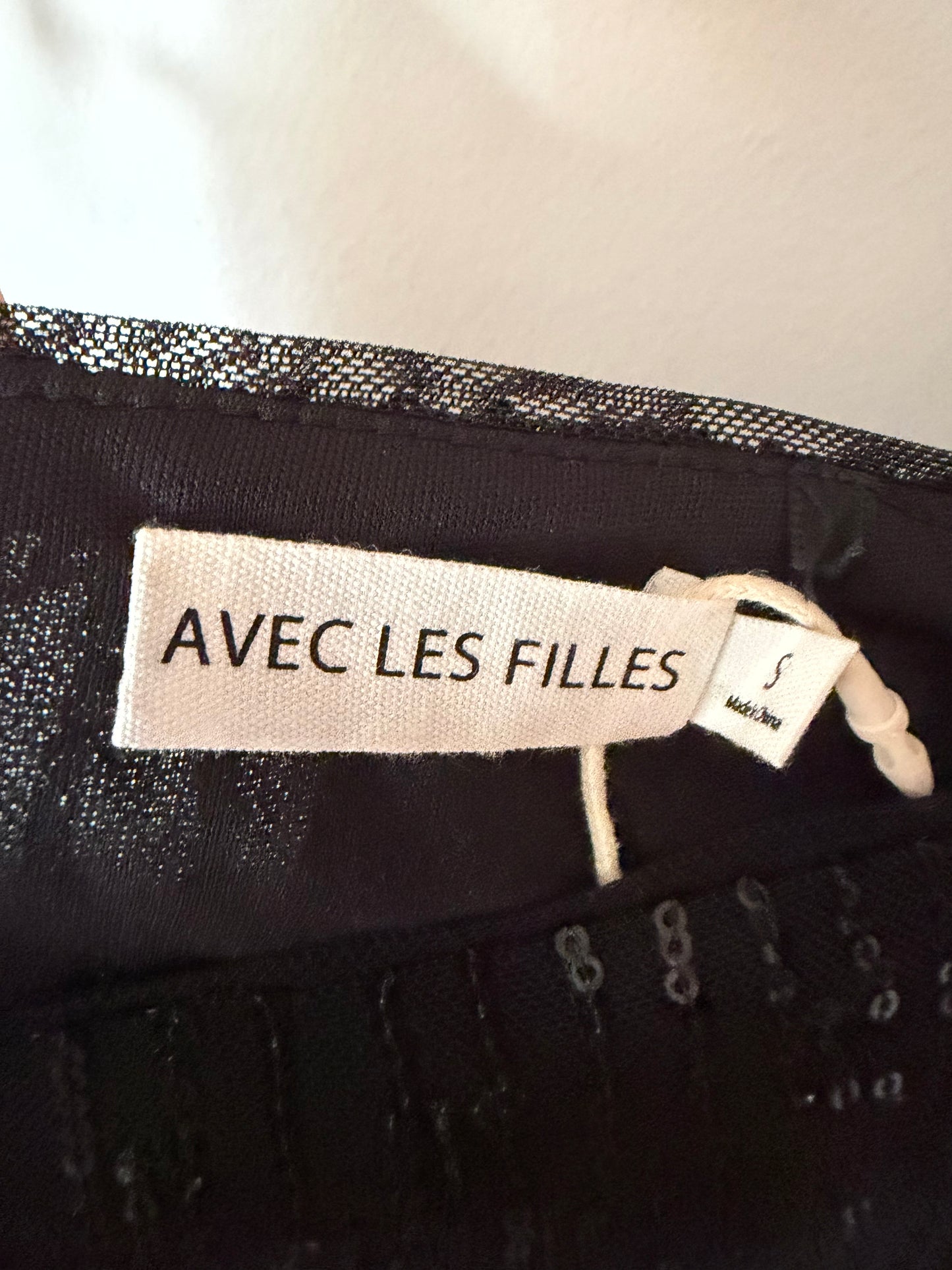 Avec Les Filles | Sequin Mini Skirt, S