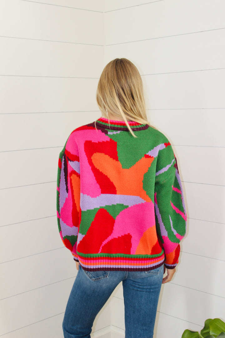 See And Be Seen | Abstract Knit Sweater, S