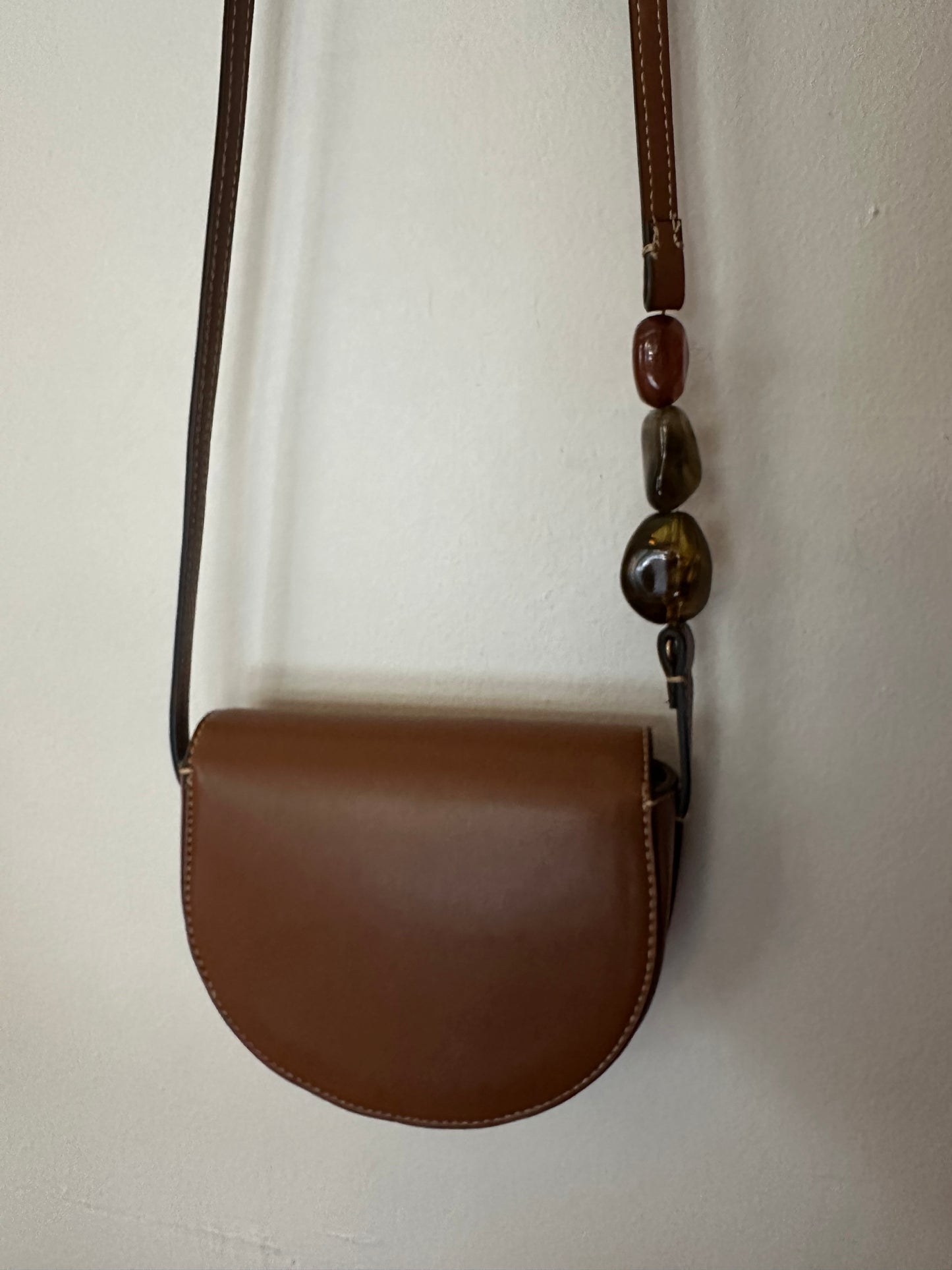 Zara  | Beaded Detail Brown Purse