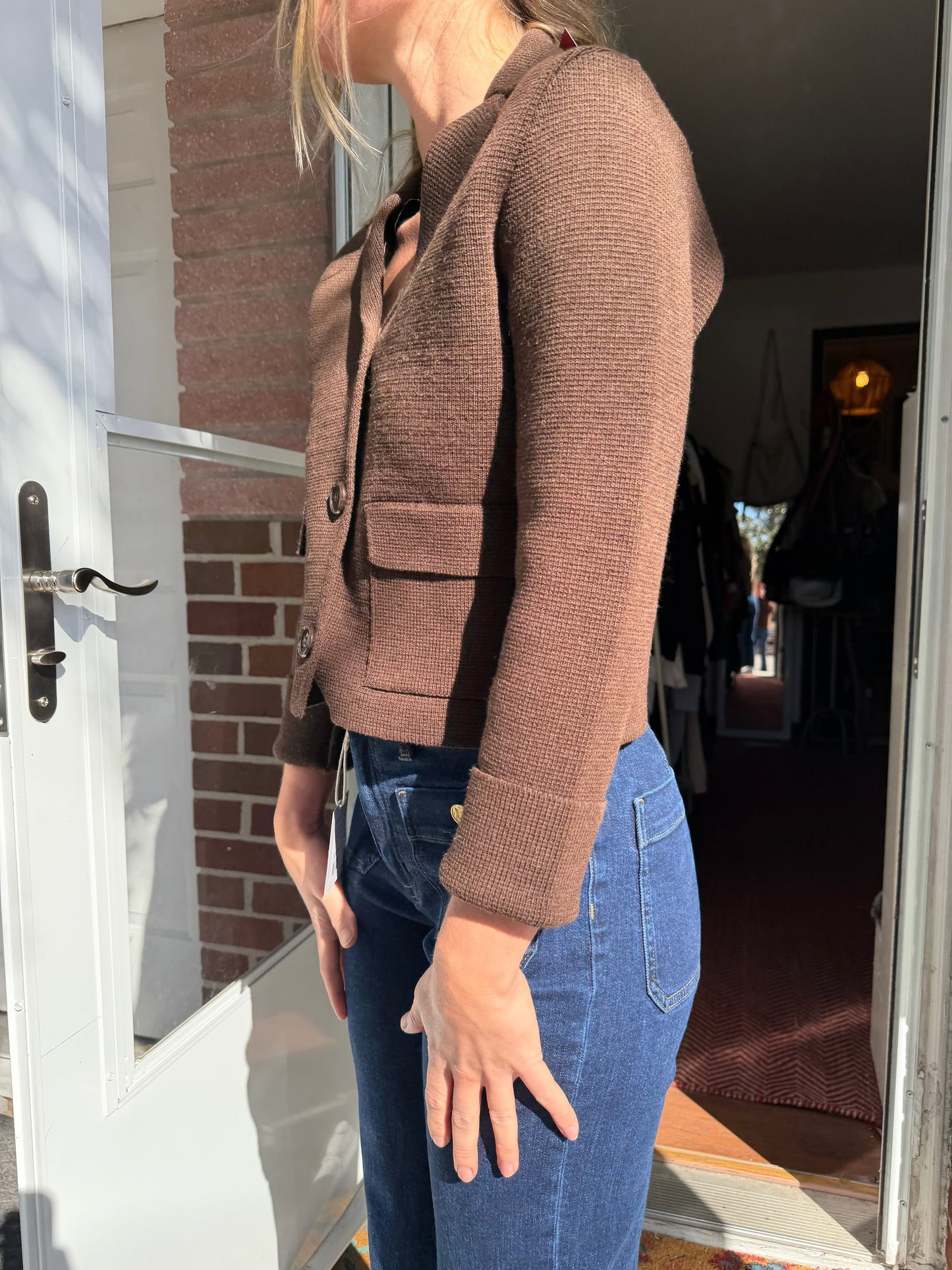 ZARA | Collared Cardigan, S
