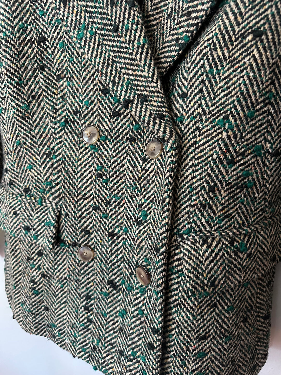 Hunter Bell | Wool Blend Herringbone Half Coat, XS