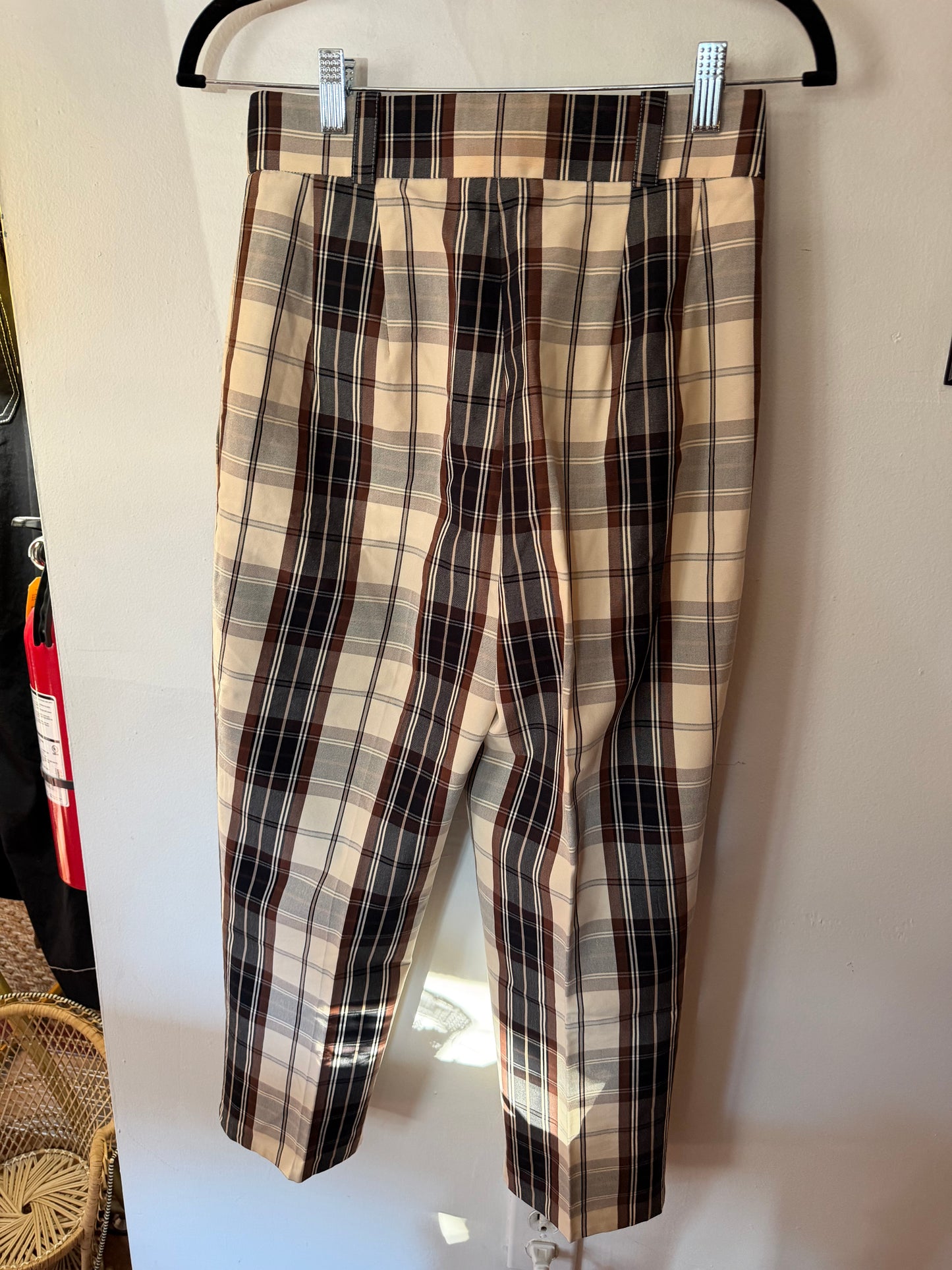 Micheal Kors | Plaid Cropped Trousers, 4