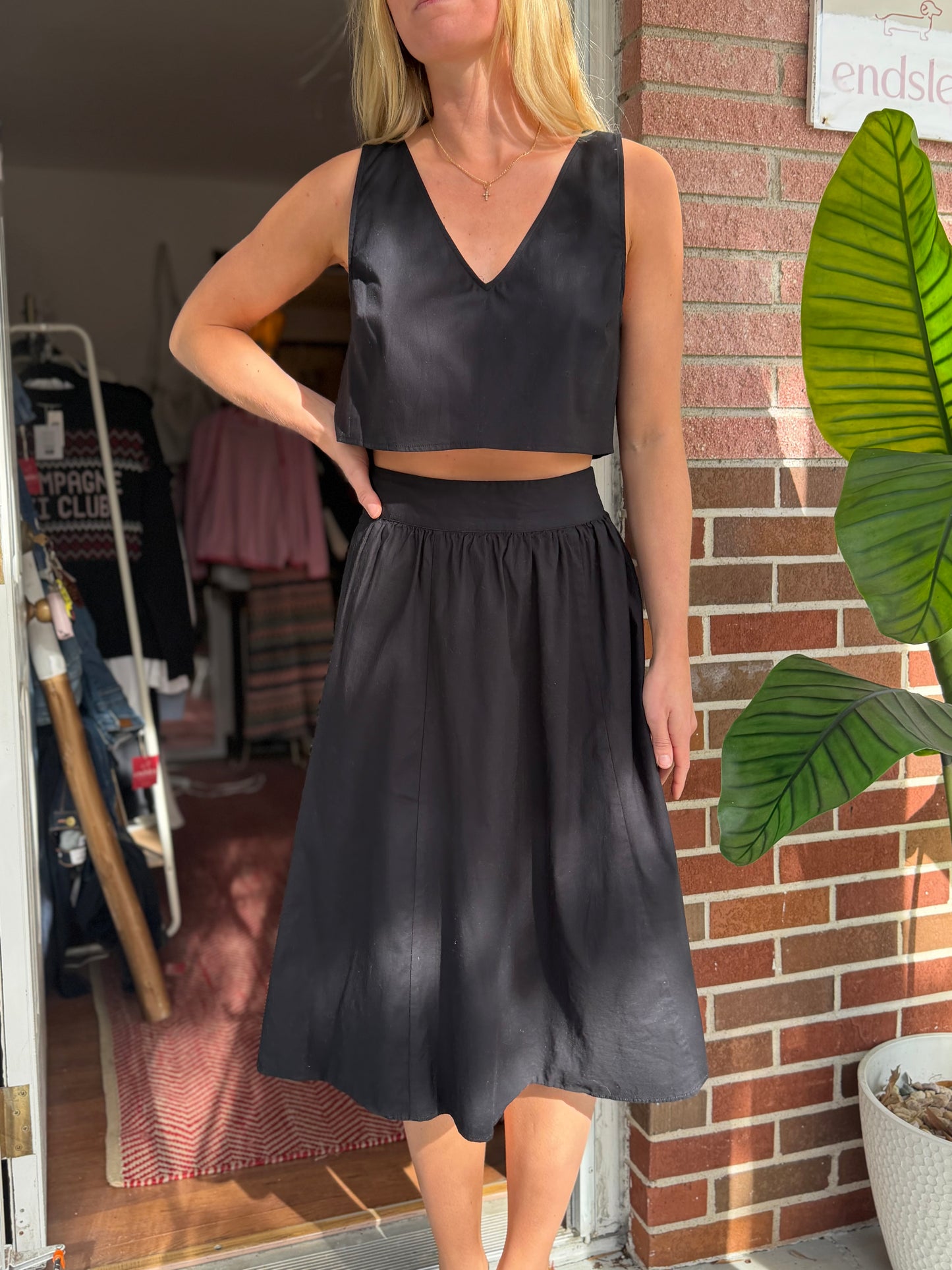 Reformation | Cotton Skirt Set, 6