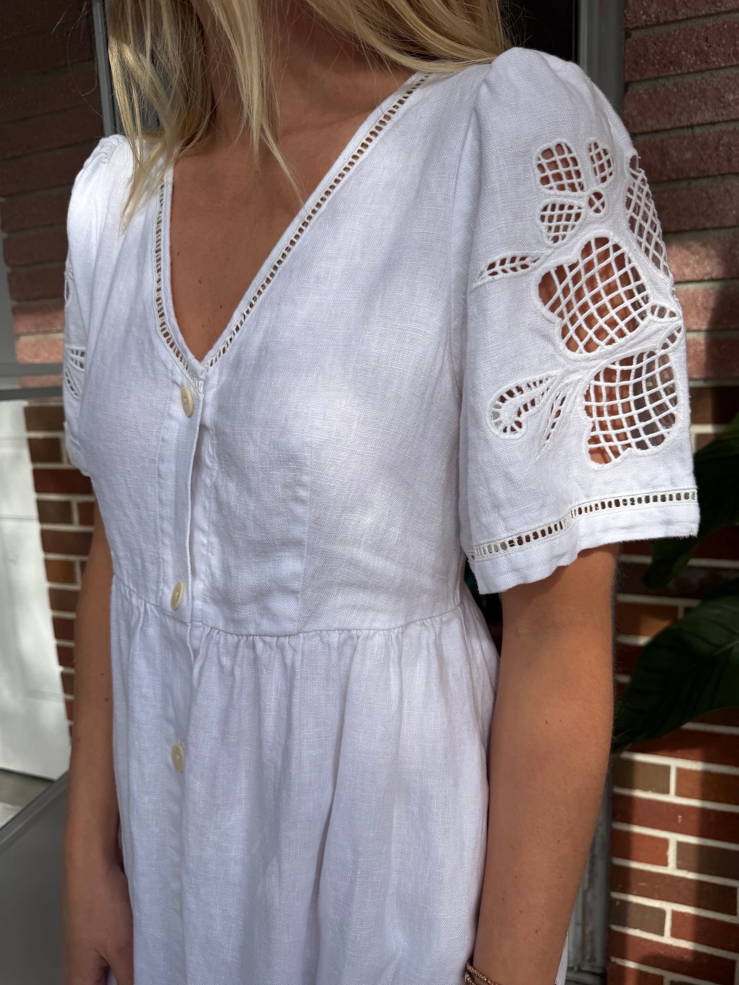 Madewell | Cassie Front Button Midi Dress, S