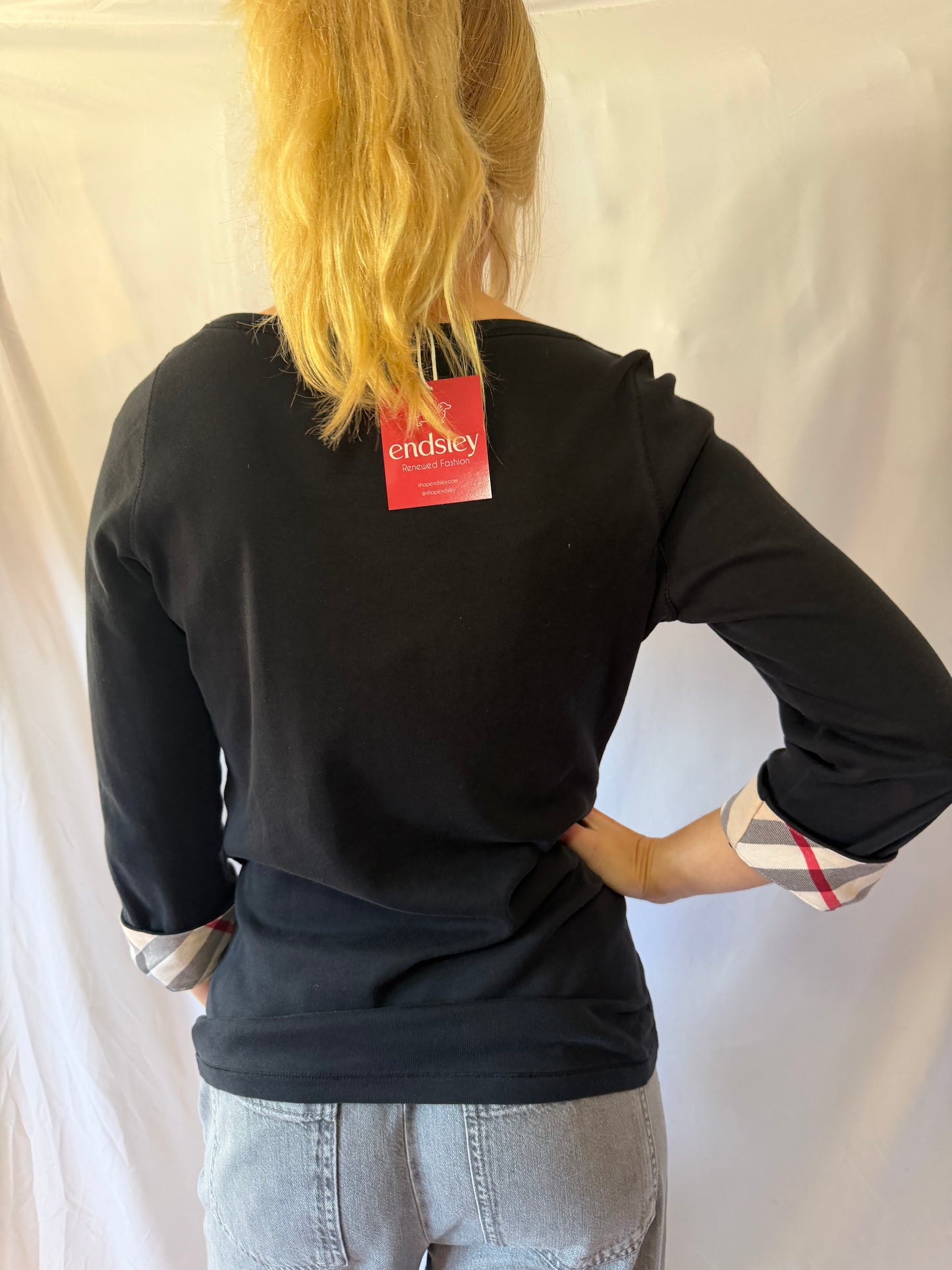 Burberry | Patterned Long Sleeve Top, L