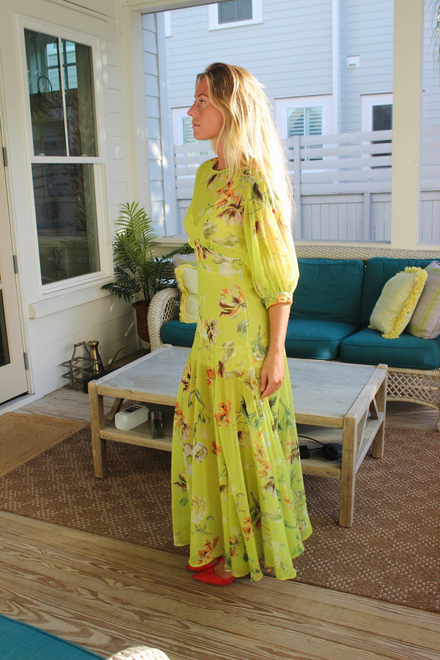 Asos | Floral Sheer Dress, S