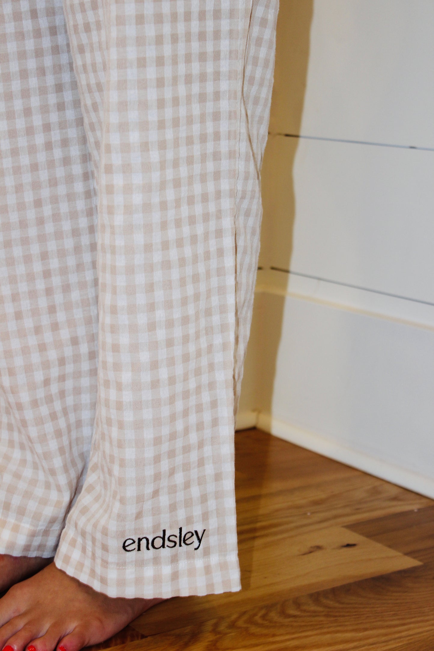 Endsley | Logo Gingham Pants, S