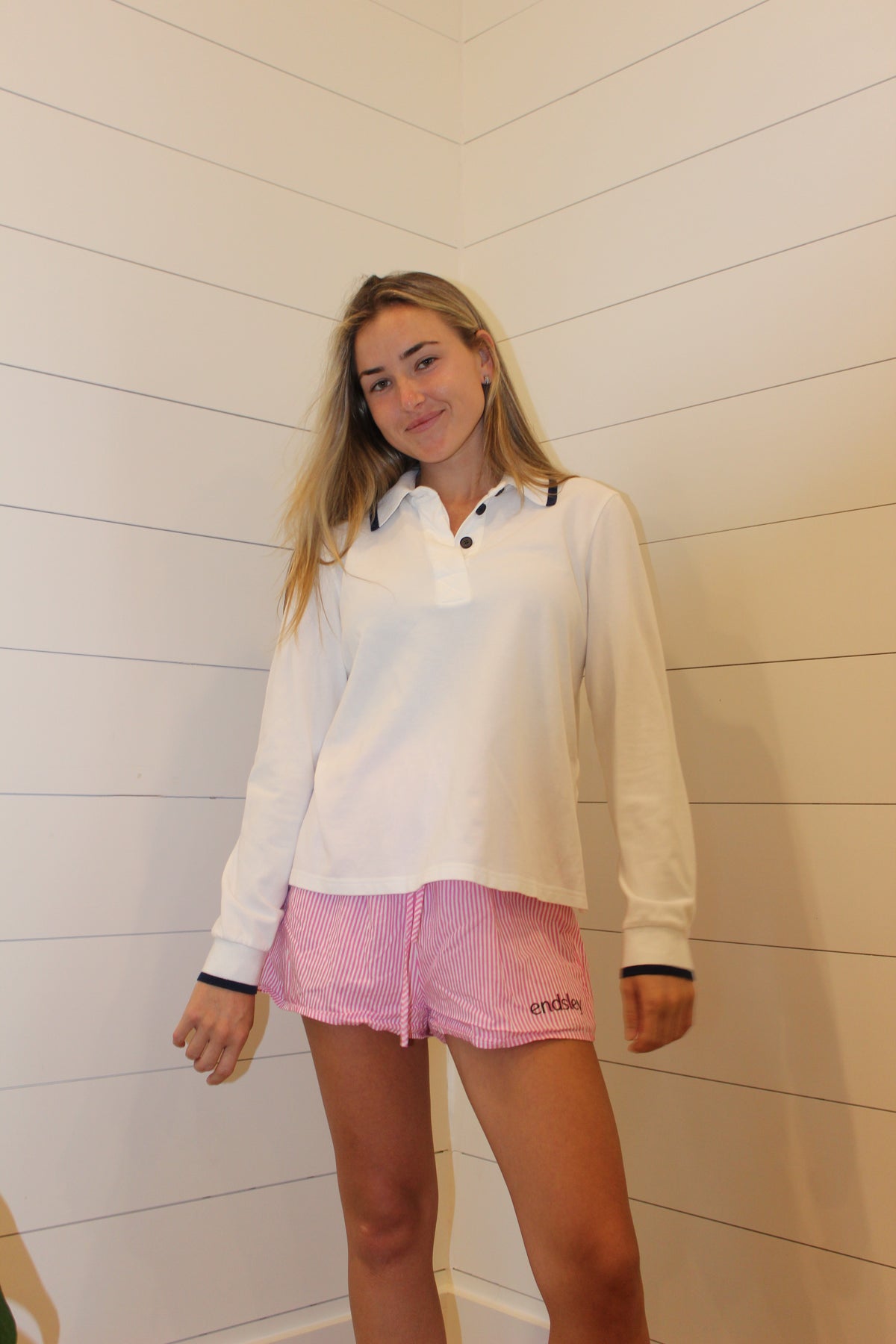Aligne  | Long Sleeve Knit Polo, XS