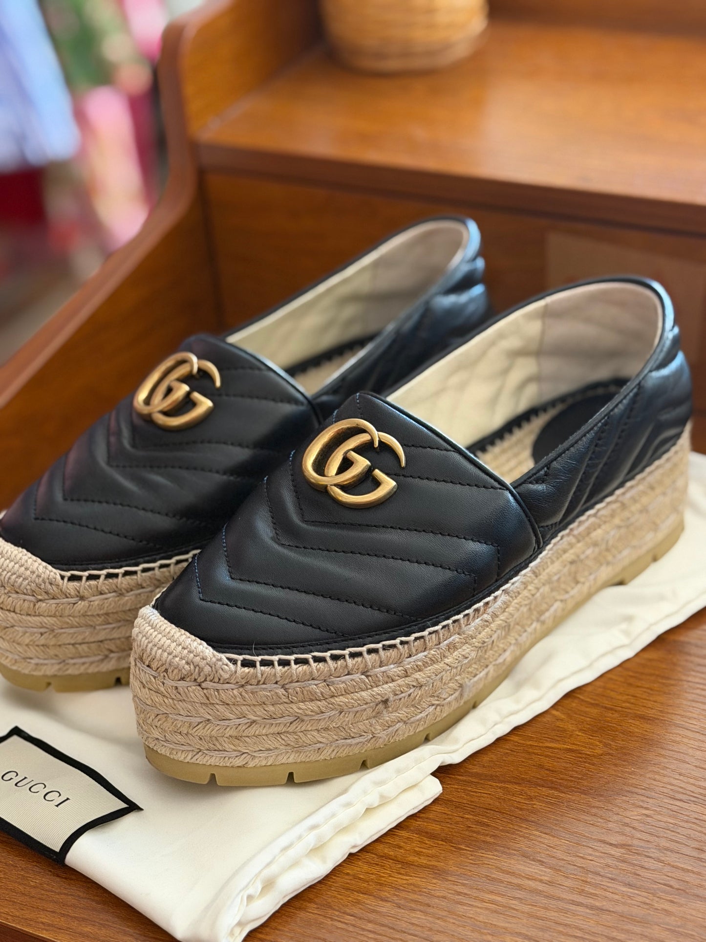 Gucci | Espadrille Wedges, 38