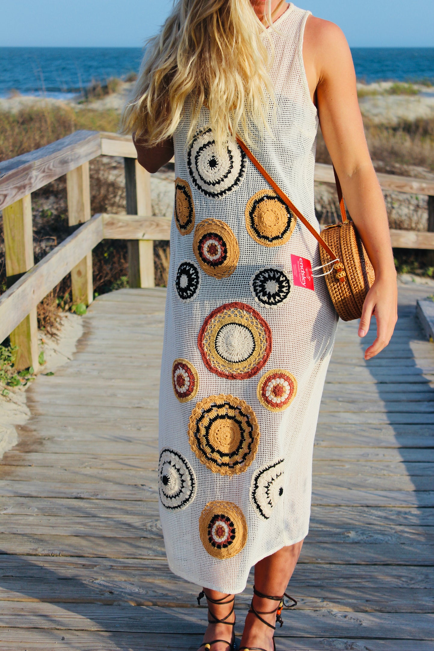 America & Beyond  | Gala Crochet Patch Coverup, S