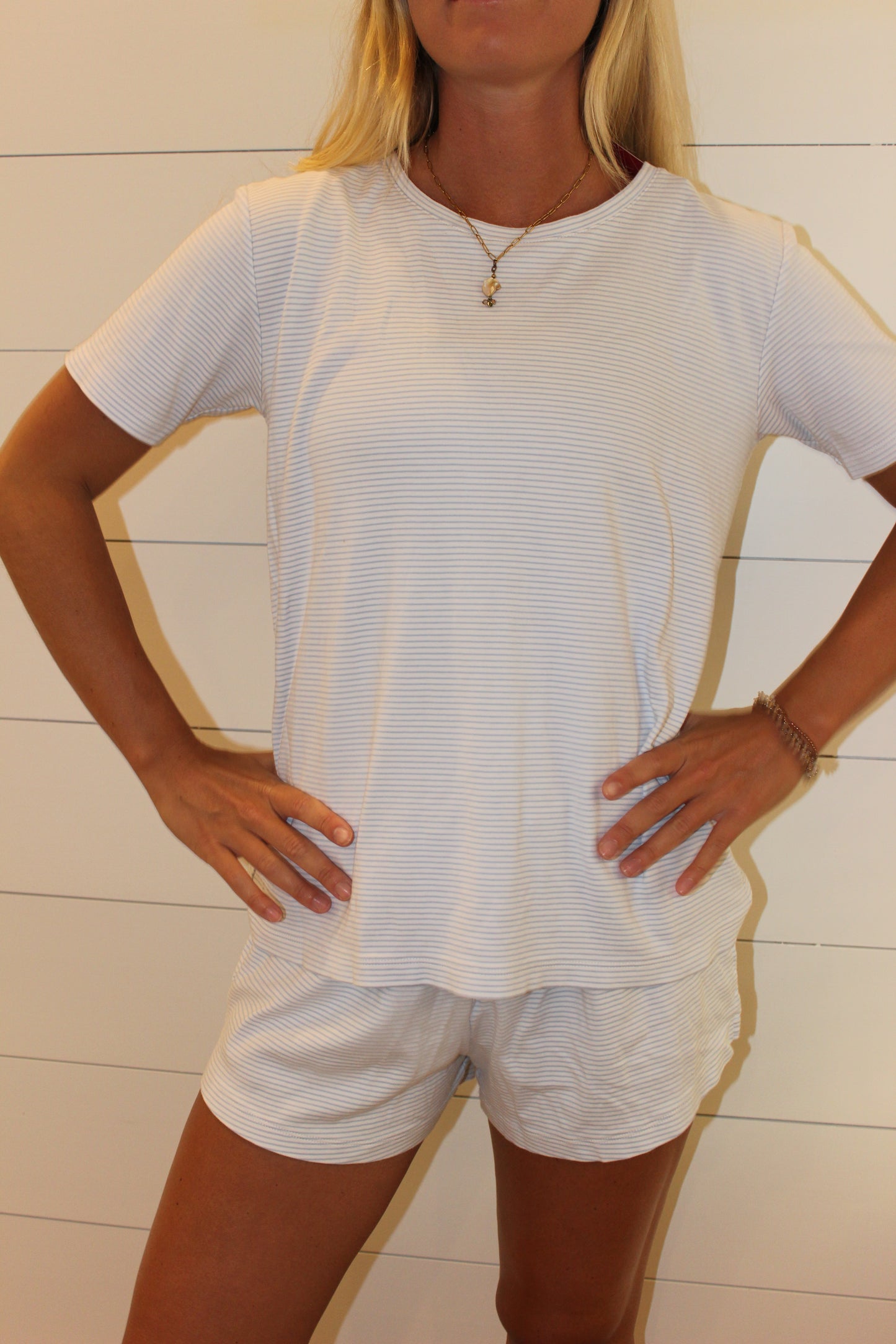 Lake  | Pima Short Set Baby Blue, L