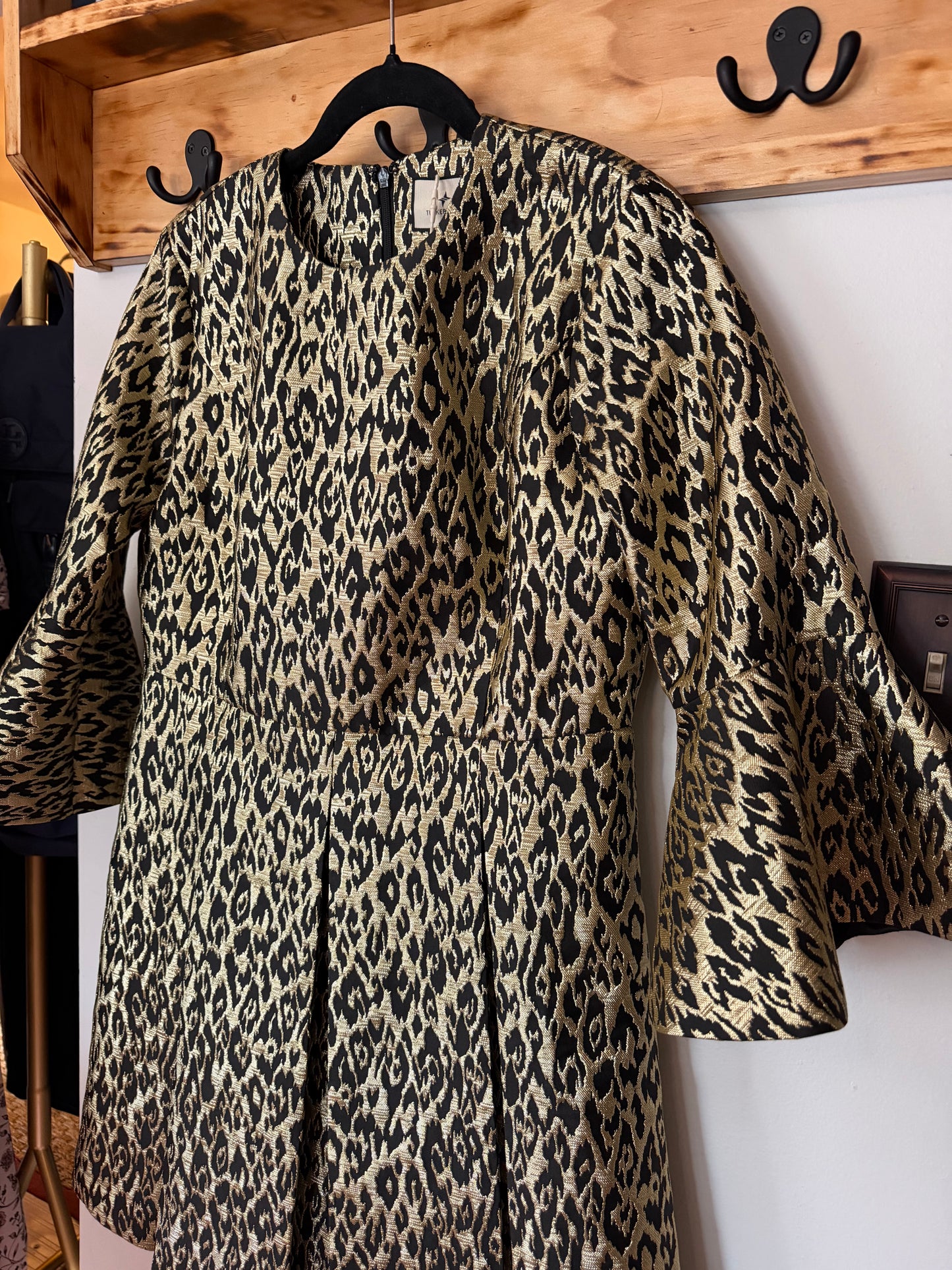 Tuckernuck | Gold Leopard Mel Dress, M