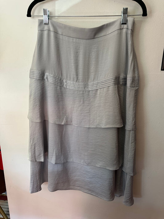 Banana Republic | Gray/Silver Tiered Skirt, 4
