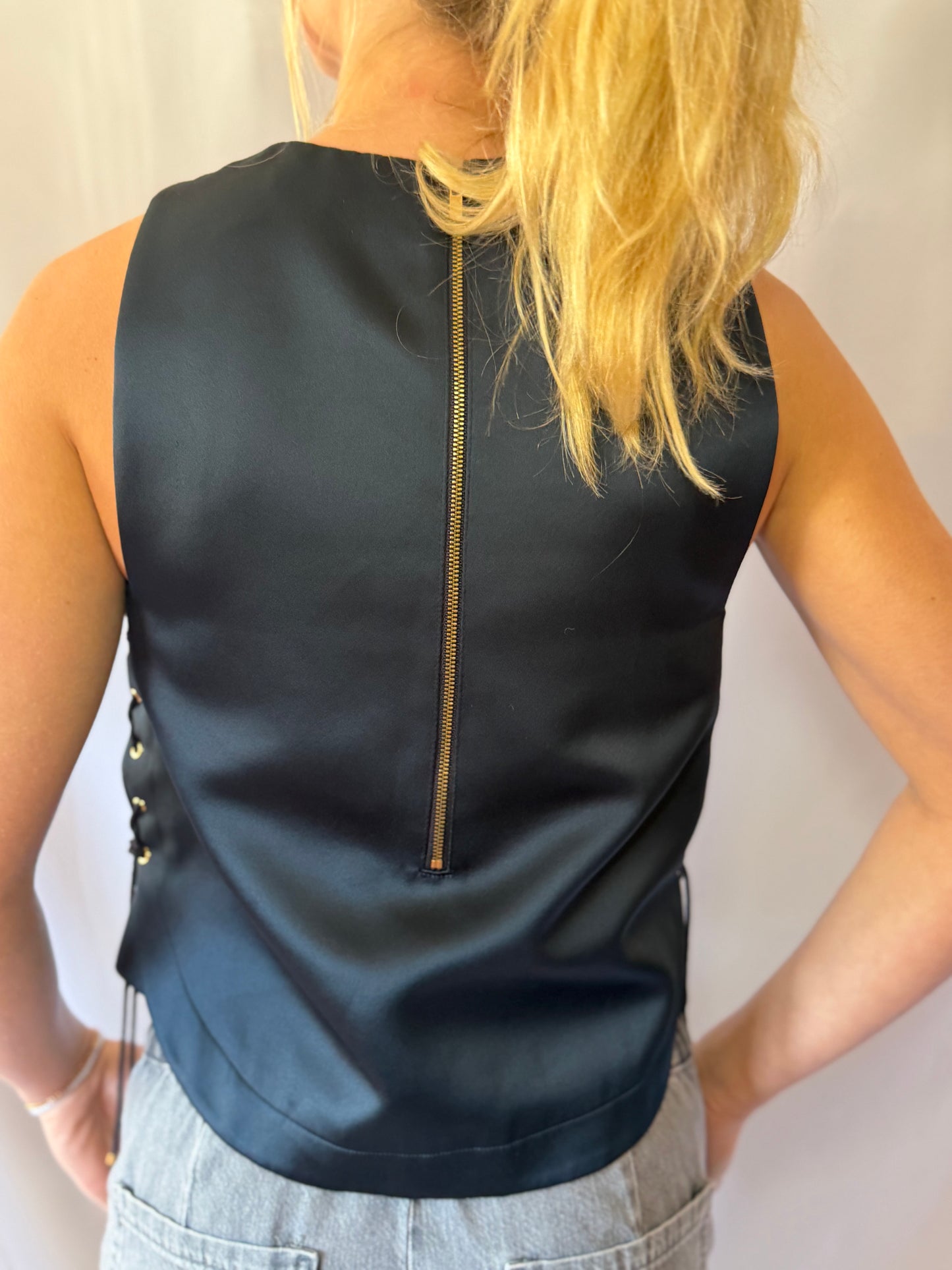 Tibi | Side Tie Up Top, 0