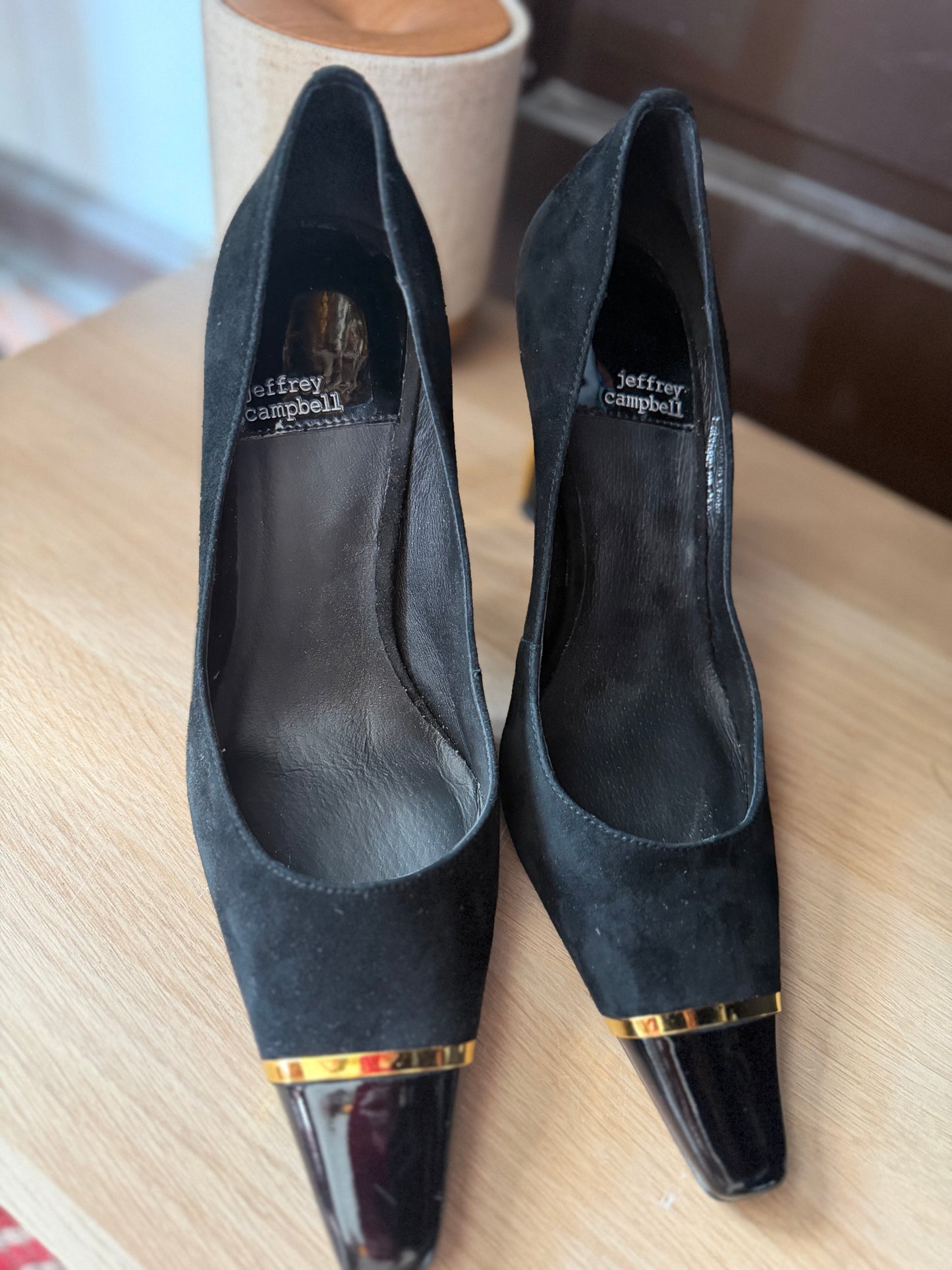 Jeffrey Campbell | Black Suede Pumps, 7.5