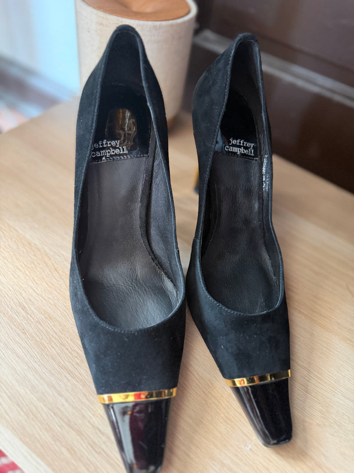 Jeffrey Campbell | Black Suede Pumps, 7.5