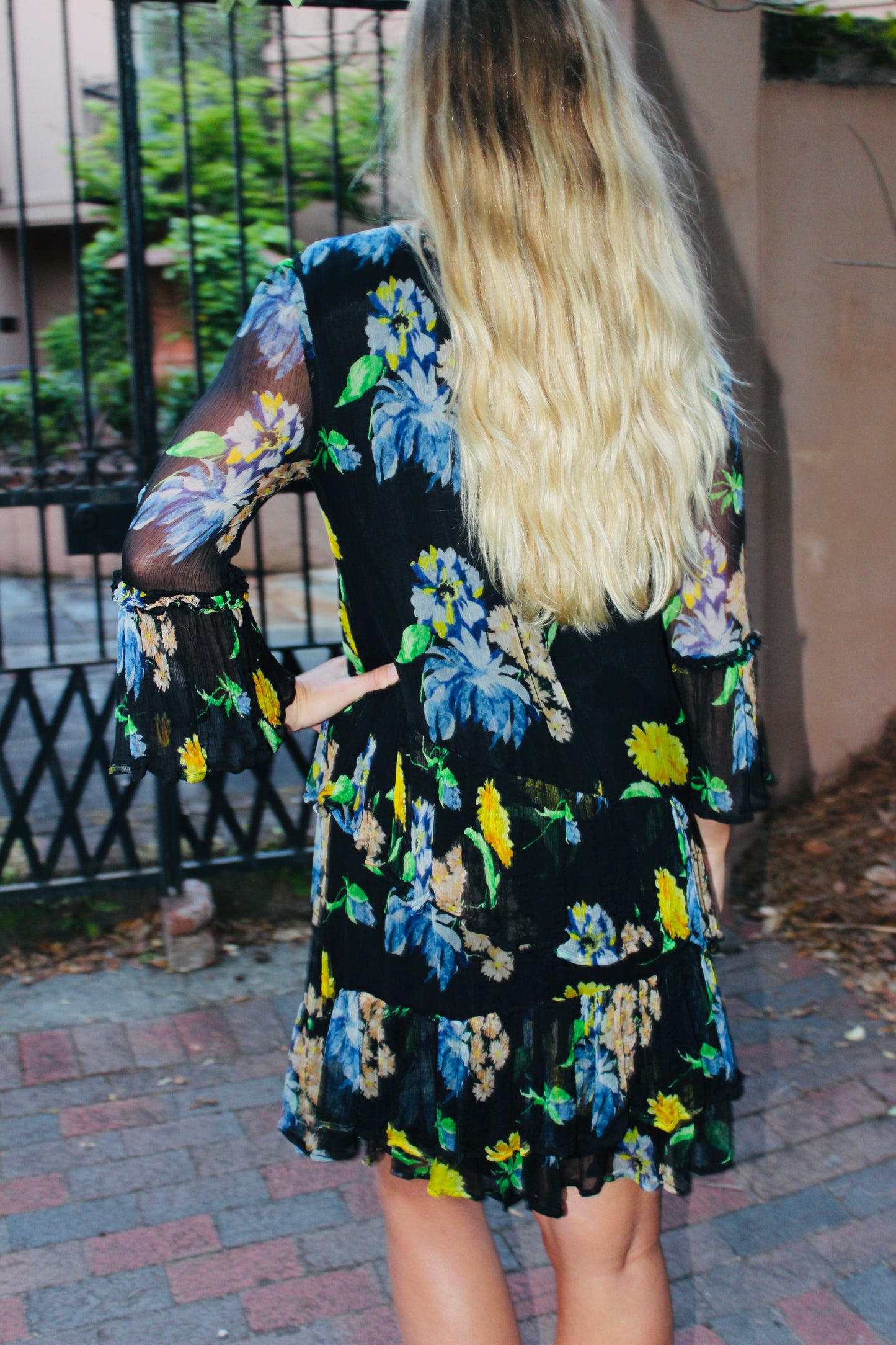 Ganni  | Flowy Floral Dress, S/M