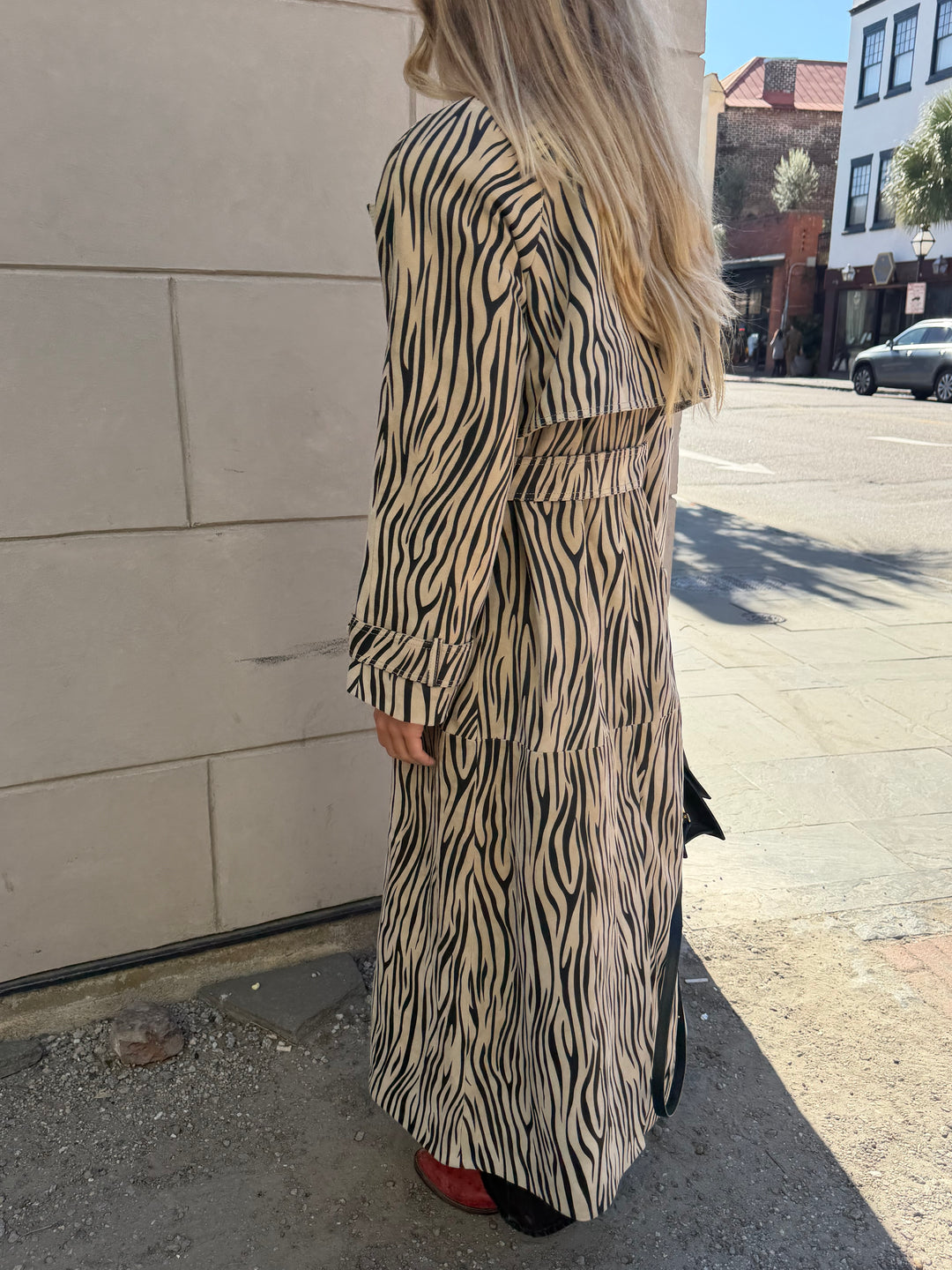 Ducie | Corrin Suede Trench Coat, XS/S