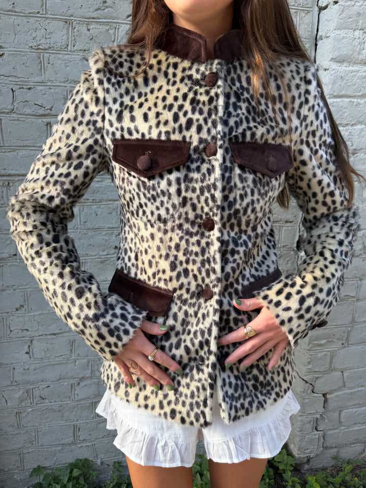Carelli | Carol Leopard Jacket, XS