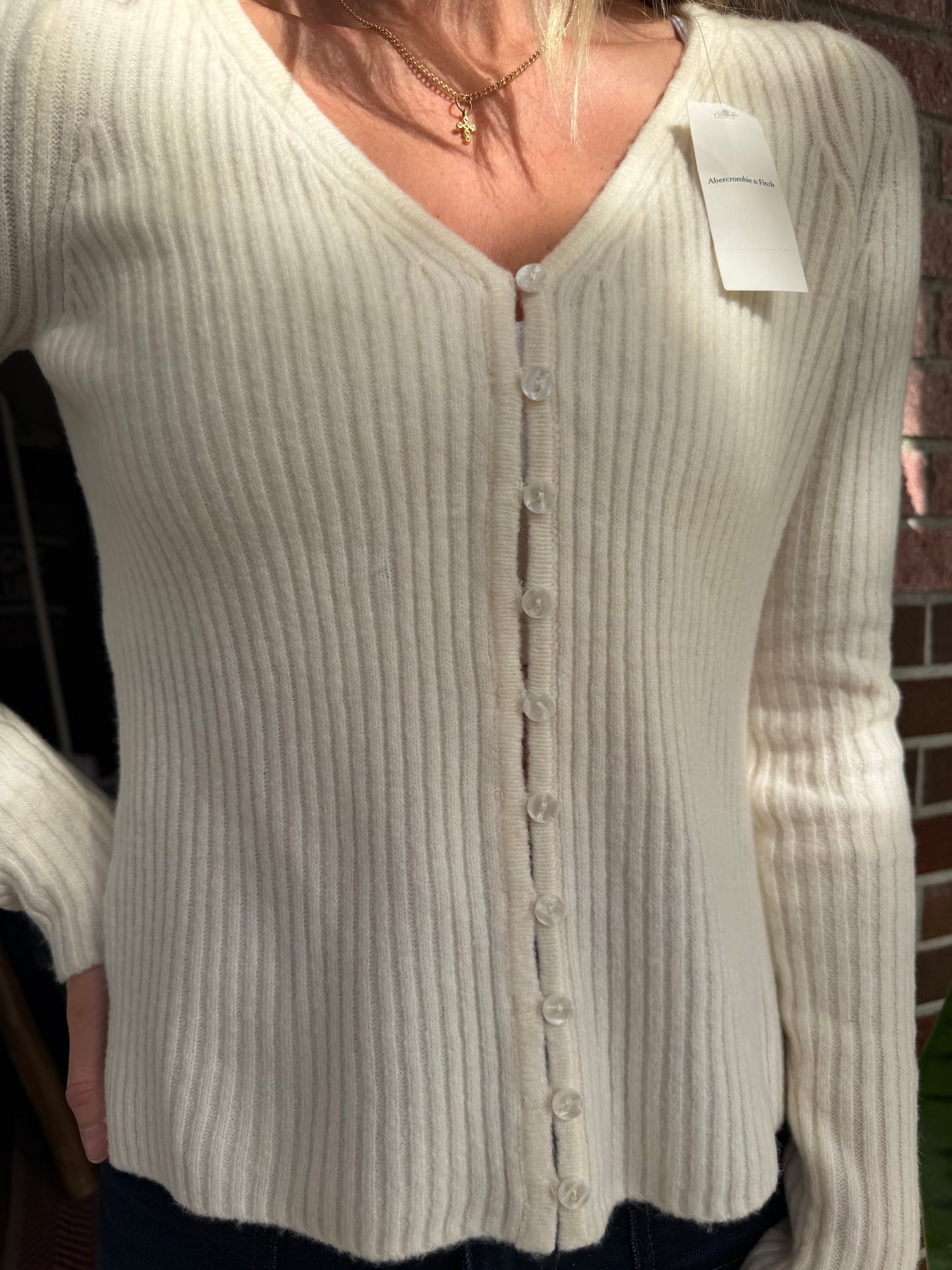 Abercrombie & Fitch | Cream Sweater, XS