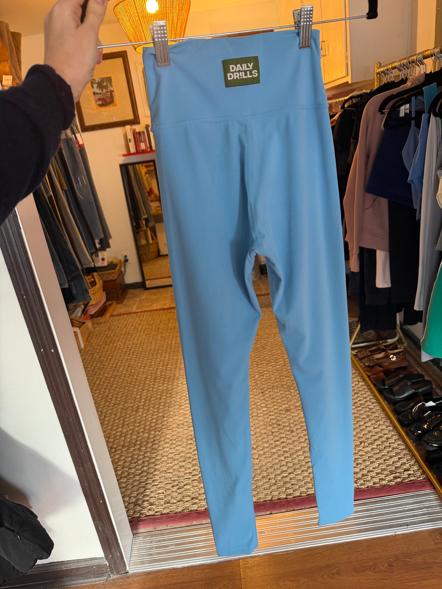 Daily Drills | Baby Blue Leggings, XS