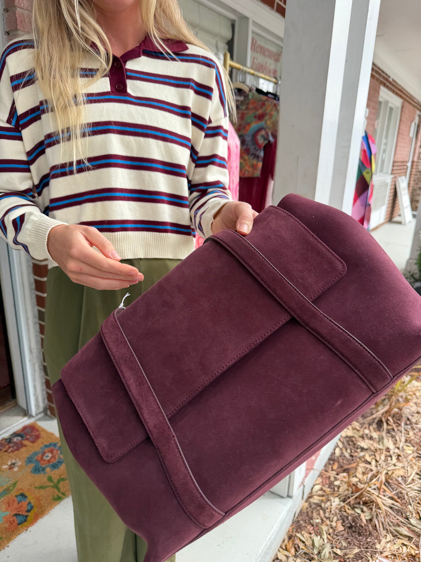 COS | Cow Leather Easel Tote Bag