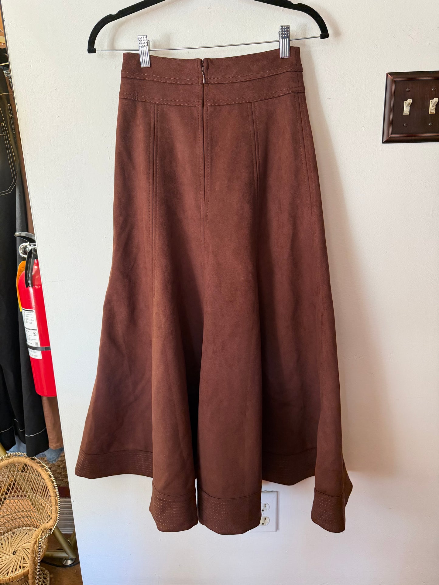 Tuckernuck | Ganache Suede Brynn Skirt, 0