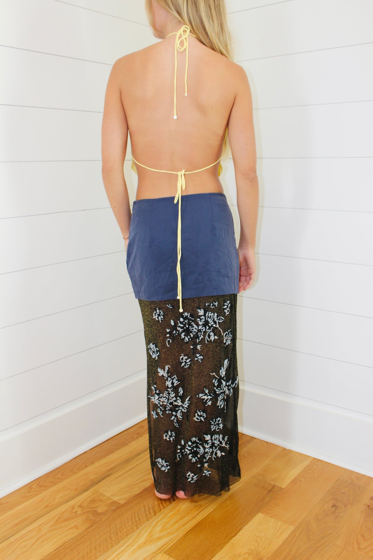 Zara | Beaded Combination Skirt, S
