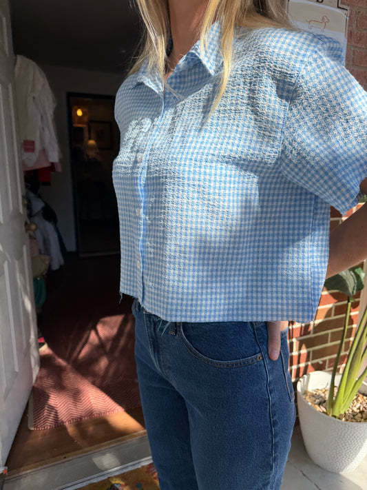 White Stag Vintage | Gingham Top, L