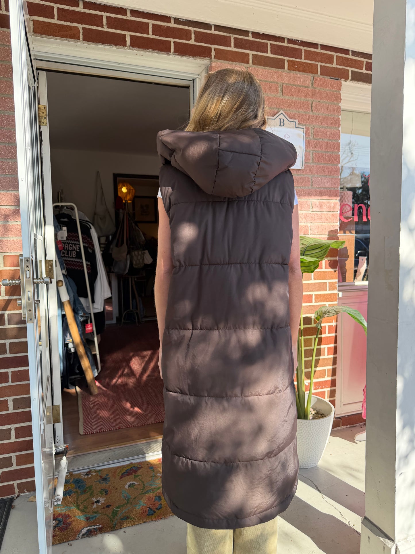 .Object | Long Puffer Vest, M