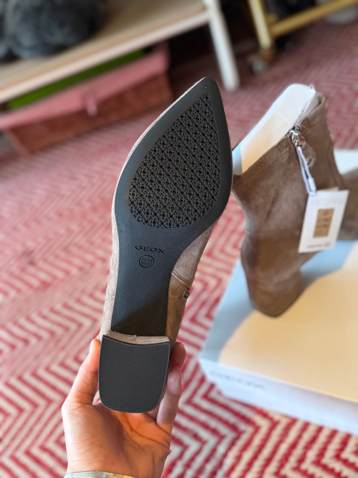 Geox | Bigliana Suede Ankle Boots, 8