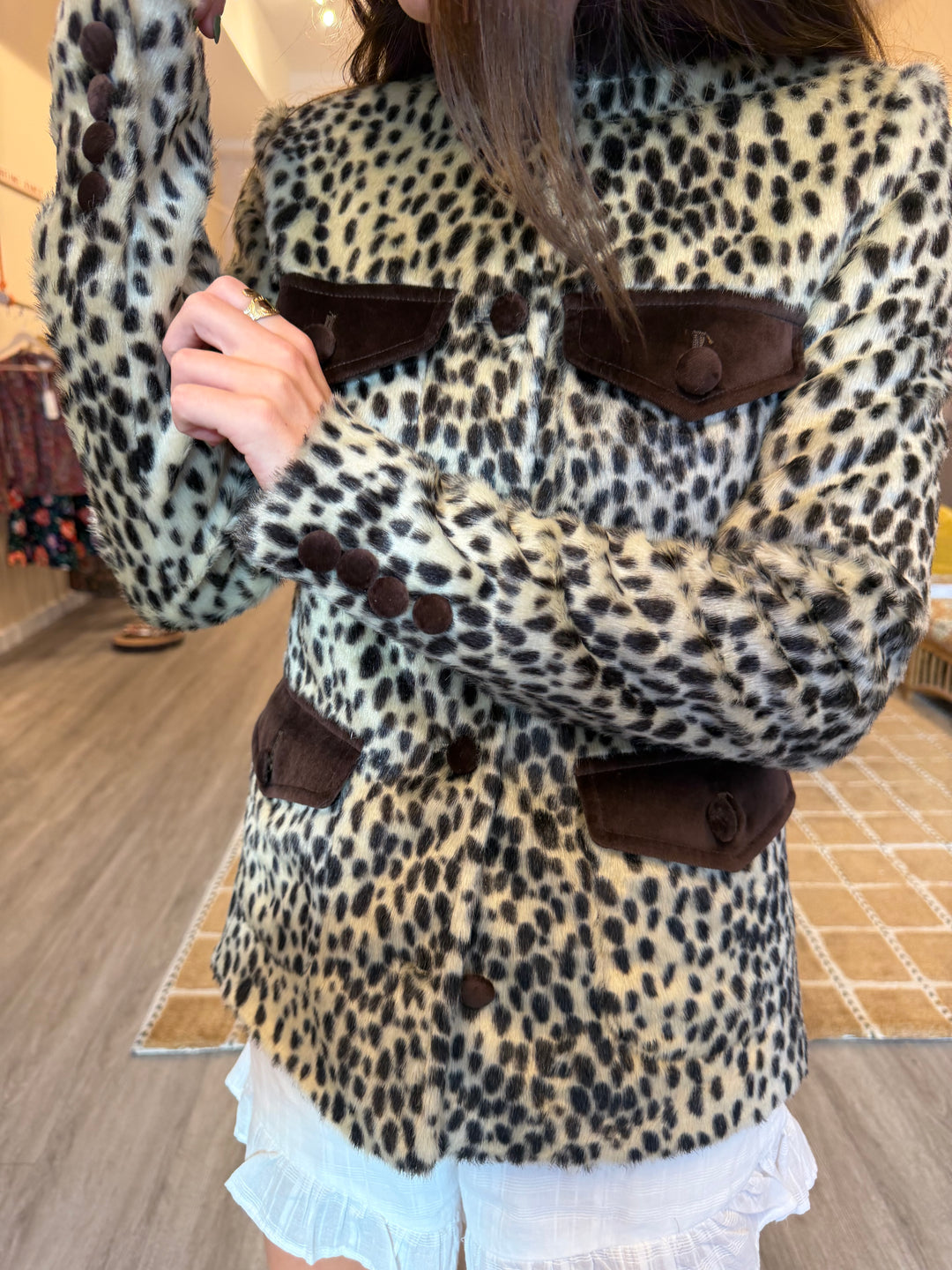 Carelli | Carol Leopard Jacket, XS
