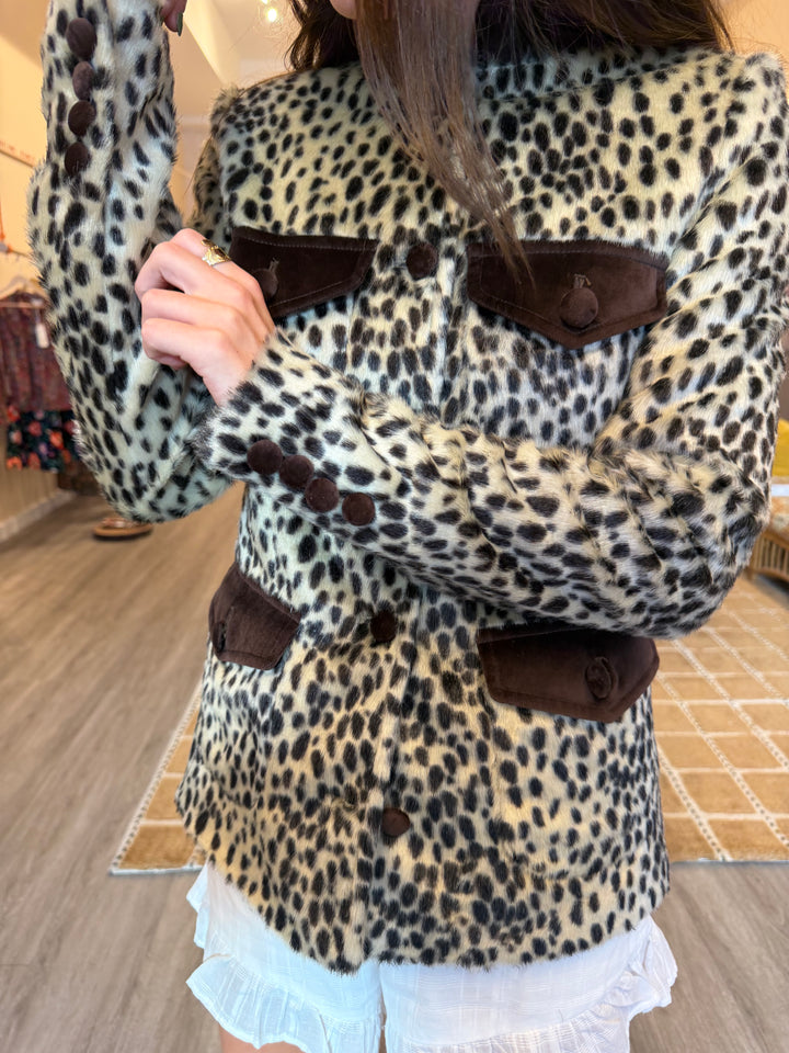 Carelli | Carol Leopard Jacket, XS