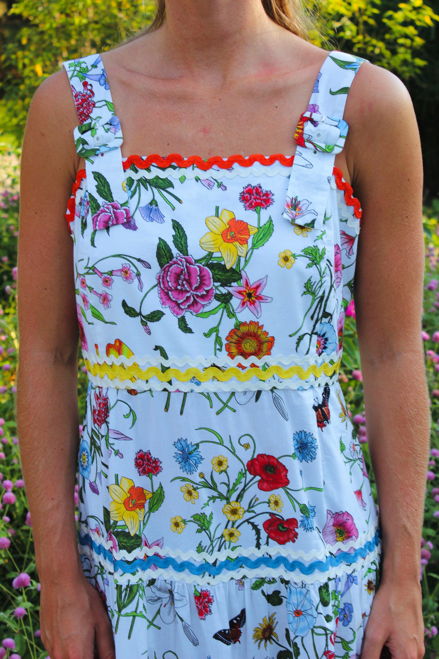 J. Mclaughlin | Floral Printed Maxi Dress, 4 (runs big)