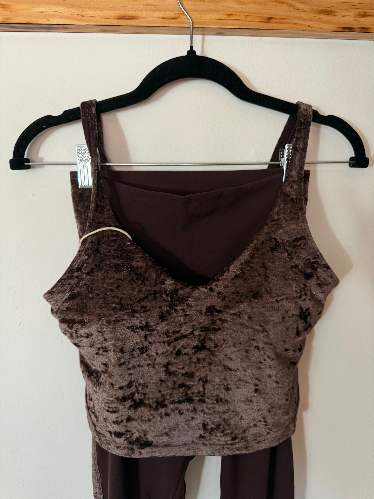 Lululemon | Brown Velvet Workout Set, 6